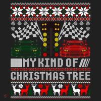 Drag Racing Christmas Tree Race Car Ugly Gift Beanie thumb 2