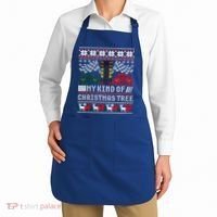 Drag Racing Christmas Tree Race Car Ugly Gift Apron thumb 2