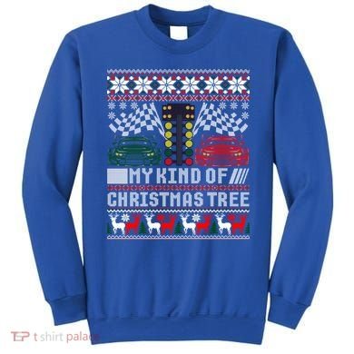 Drag Racing Christmas Tree Race Car Ugly Gift Sweatshirt