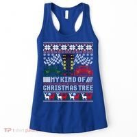Drag Racing Christmas Tree Race Car Ugly Gift Women's Tank Top thumb 0