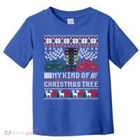 Drag Racing Christmas Tree Race Car Ugly Gift Toddler T-Shirt thumb 0