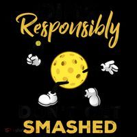 Dink Responsibly Don't Get Smashed Funny Pickleball Player Mousepad thumb 1