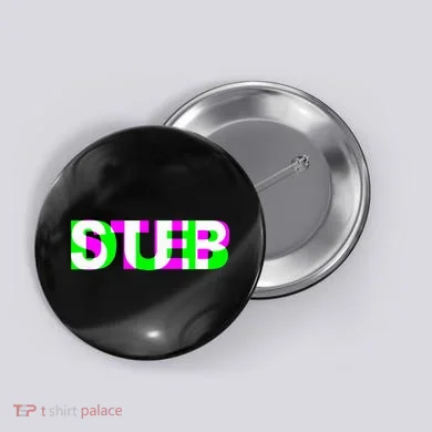 Dubstep Raver Dj Party Button
