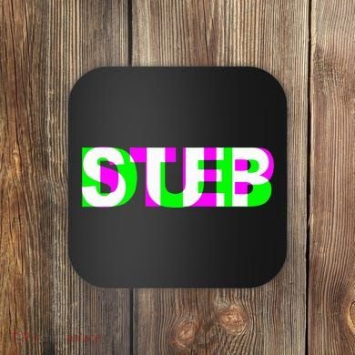 Dubstep Raver Dj Party Coaster