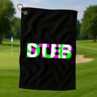 Dubstep Raver Dj Party Golf Towel thumb 1