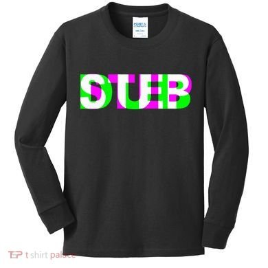 Dubstep Raver Dj Party Kids Long Sleeve Shirt