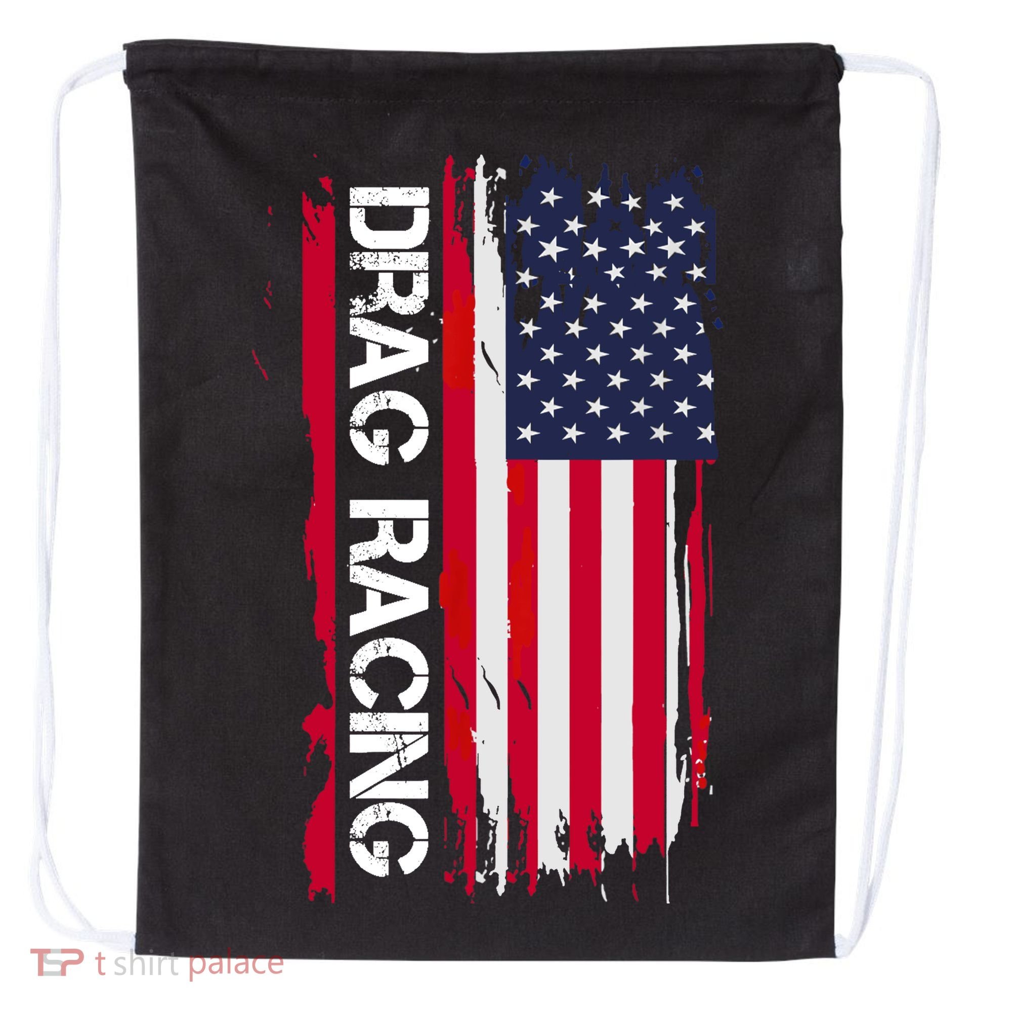 Drag Racing Drawstring Bag
