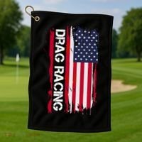 Drag Racing Golf Towel thumb 1