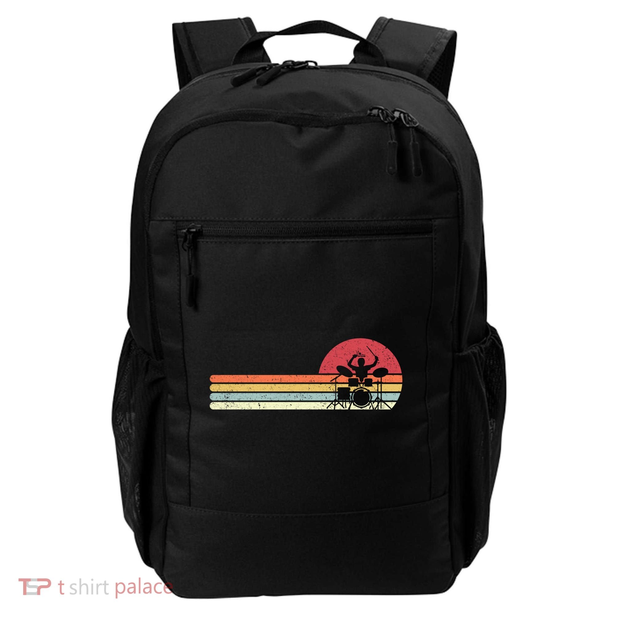 Drummer Retro Drums Gift Backpack
