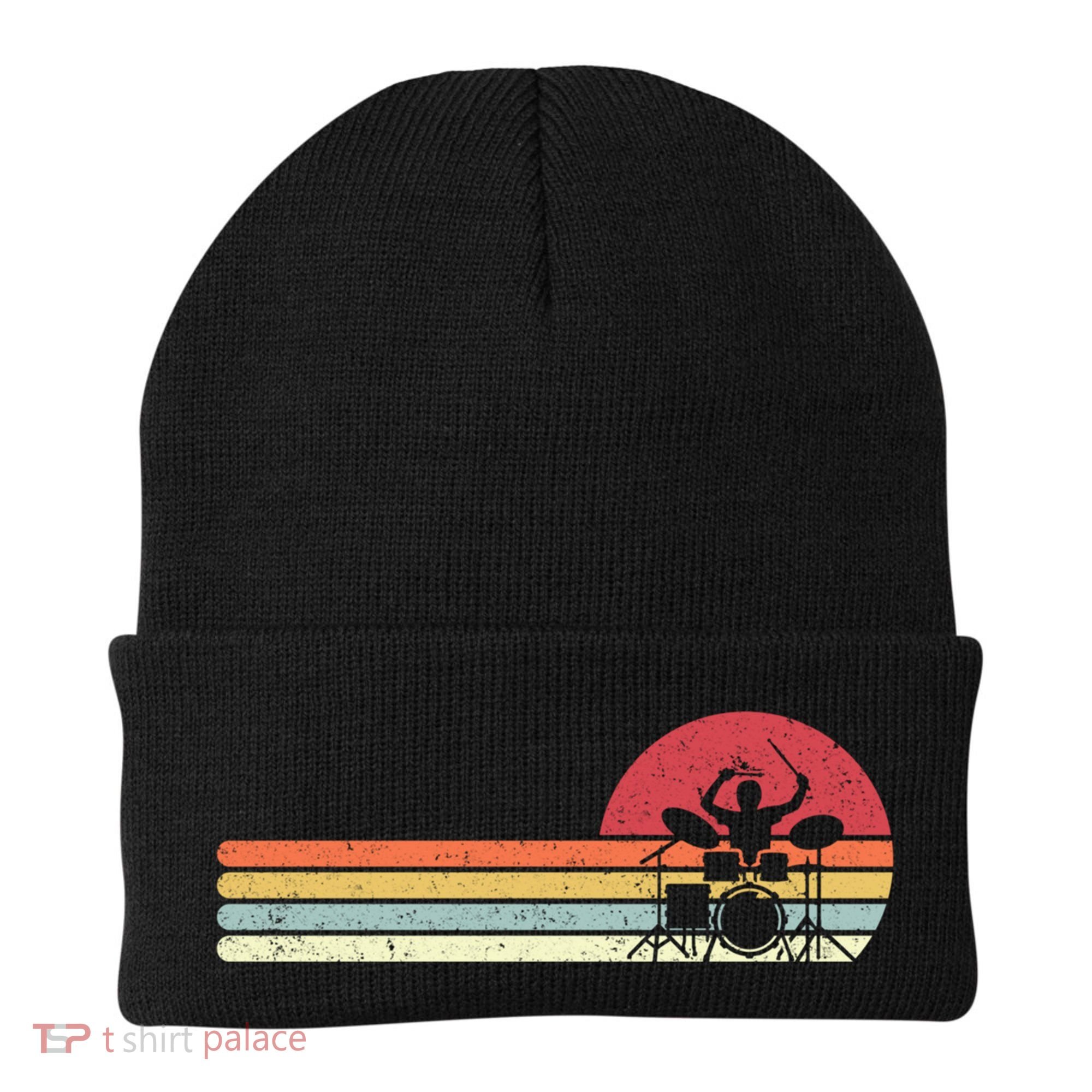 Drummer Retro Drums Gift Beanie