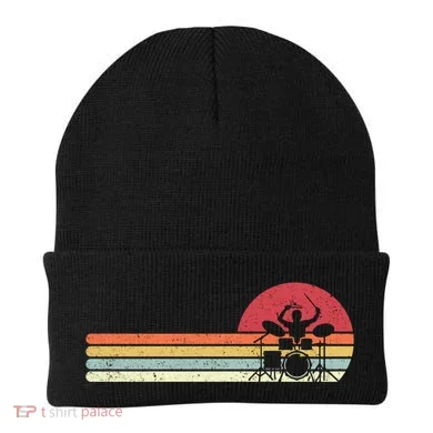 Drummer Retro Drums Gift Beanie