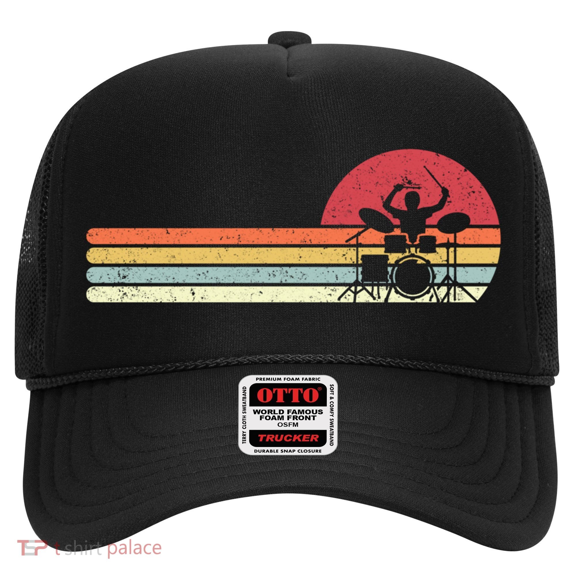Drummer Retro Drums Gift Hat