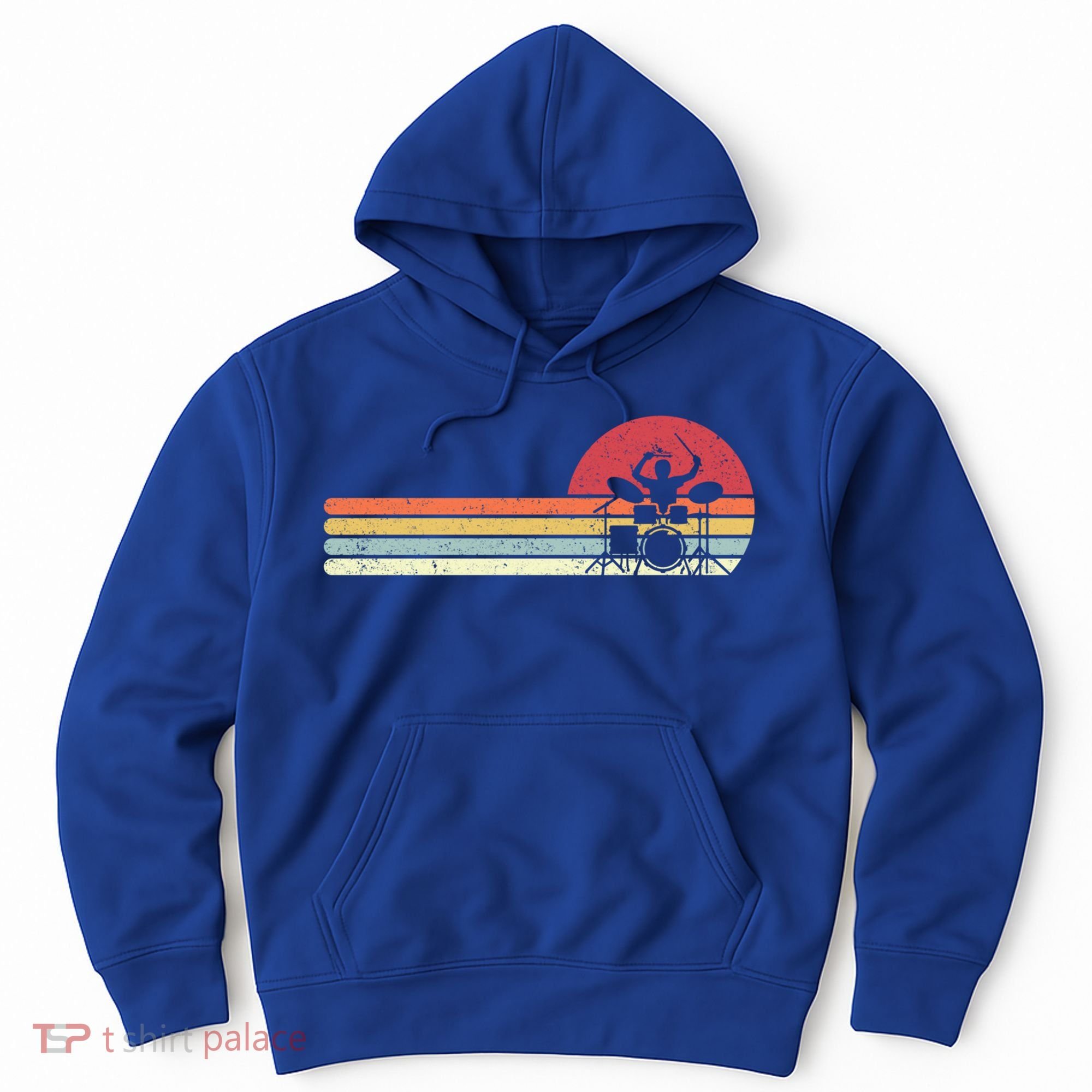 Drummer Retro Drums Gift Hoodie