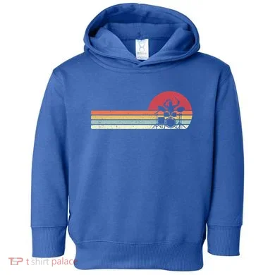 Drummer Retro Drums Gift Toddler Hoodie