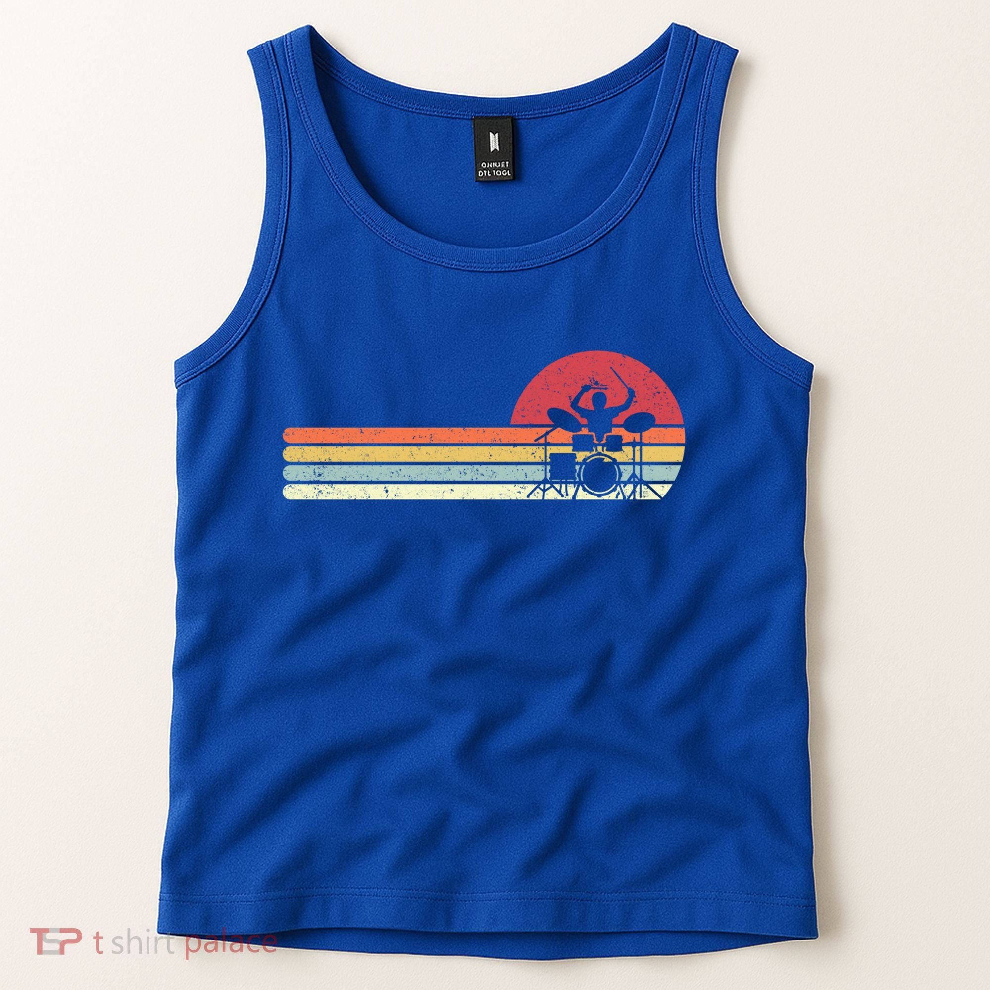 Drummer Retro Drums Gift Tank Top