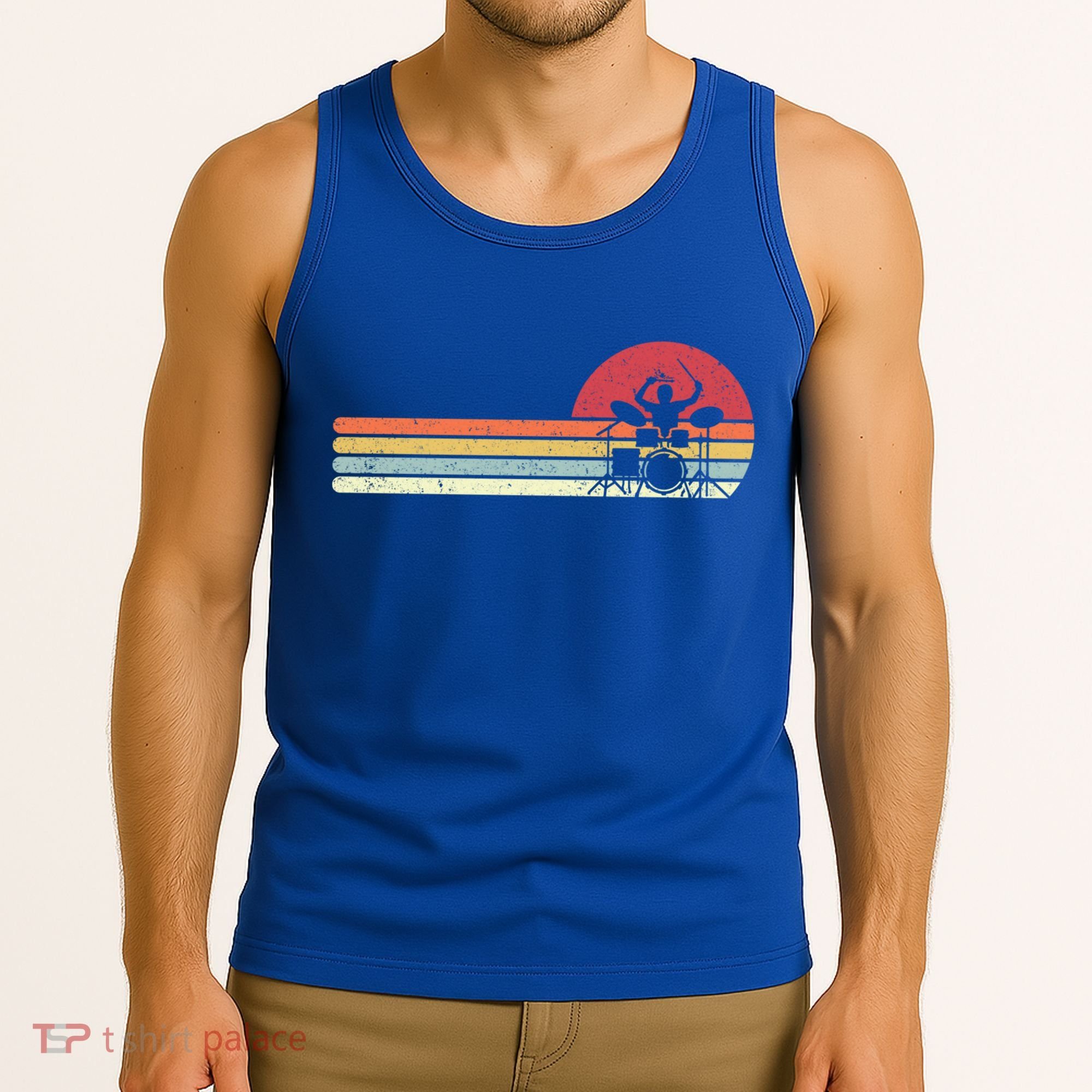 Drummer Retro Drums Gift Tank Top