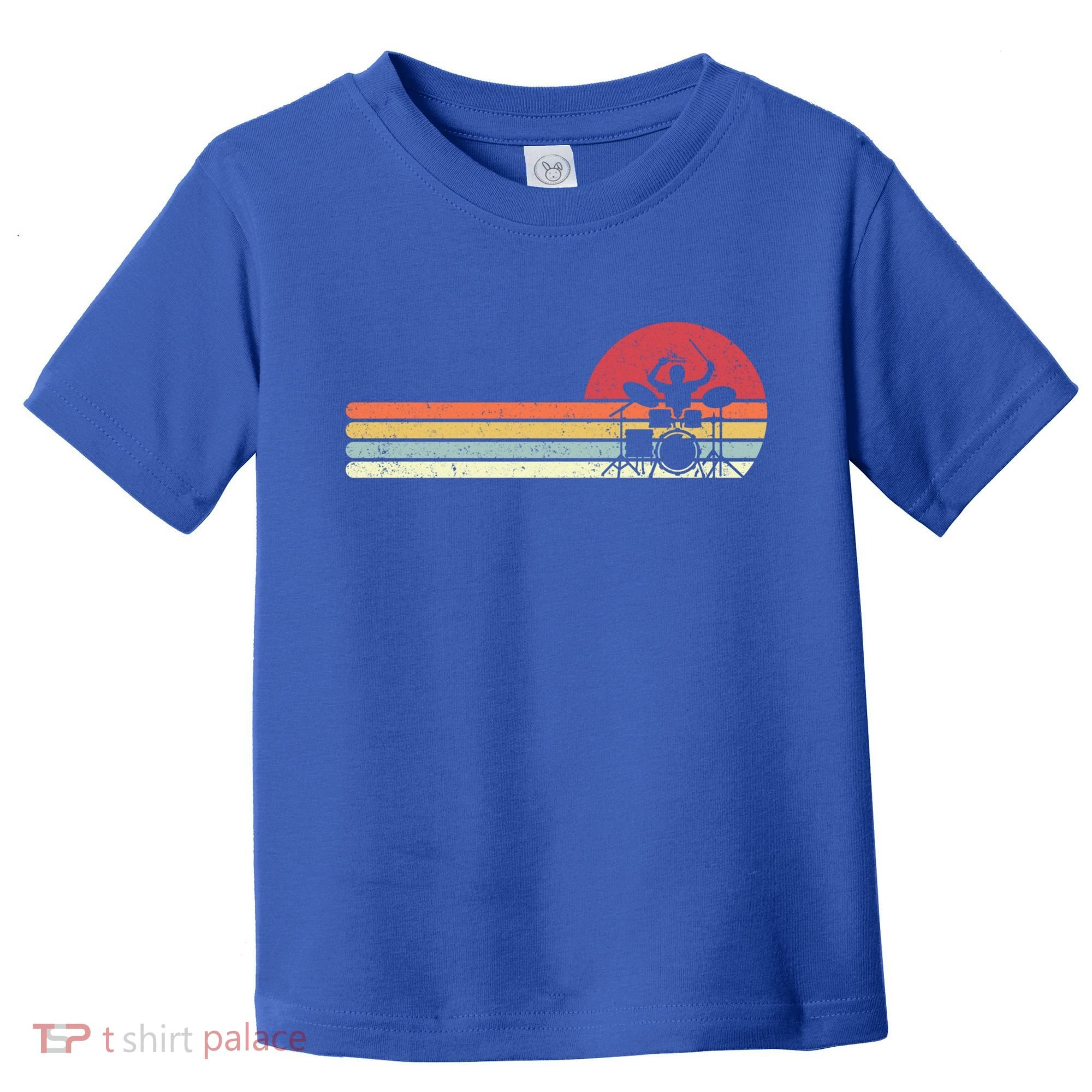 Drummer Retro Drums Gift Toddler T-Shirt