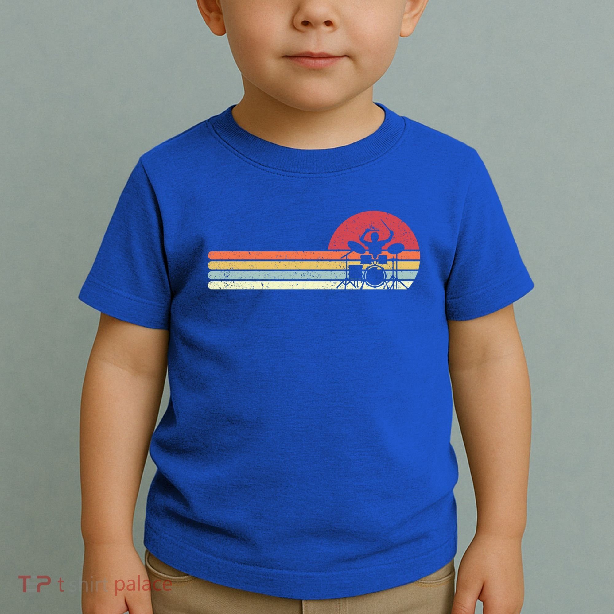 Drummer Retro Drums Gift Toddler T-Shirt