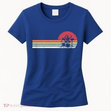 Drummer Retro Drums Gift Women's T-Shirt