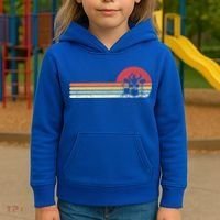 Drummer Retro Drums Gift Kids Hoodie thumb 3