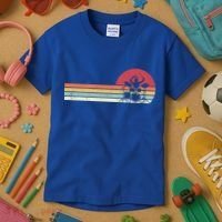 Drummer Retro Drums Gift Kids T-Shirt thumb 3