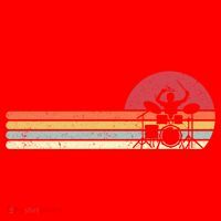 Drummer Retro Drums Gift Santa Hat thumb 1