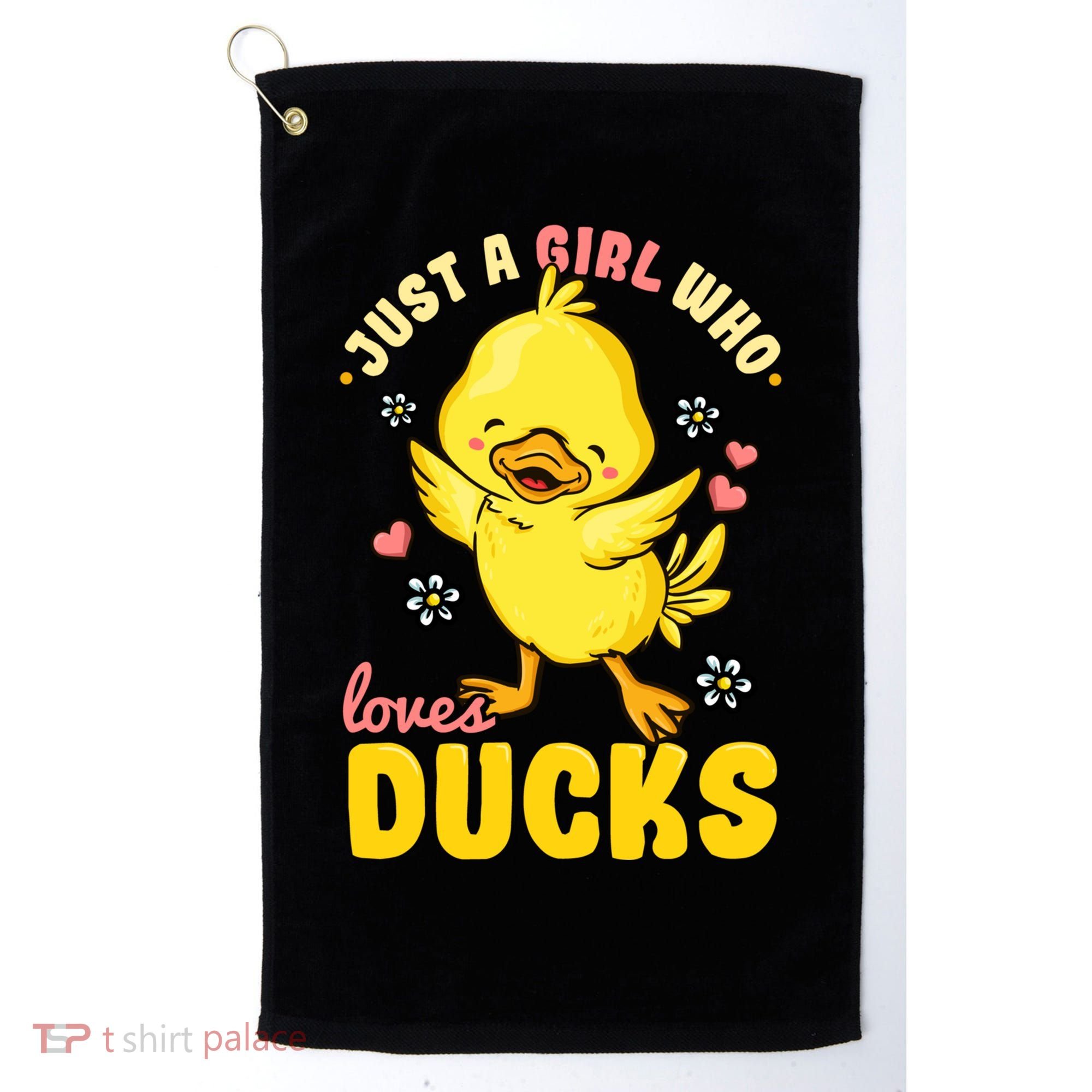 Ducks Rubber Duck Lovers Duck Lovers Gift For Girls Gift Golf Towel
