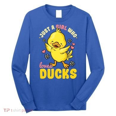 Ducks Rubber Duck Lovers Duck Lovers Gift For Girls Gift Long Sleeve Shirt