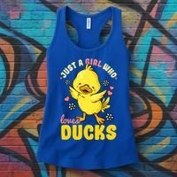 Ducks Rubber Duck Lovers Duck Lovers Gift For Girls Gift Women's Tank Top thumb 3