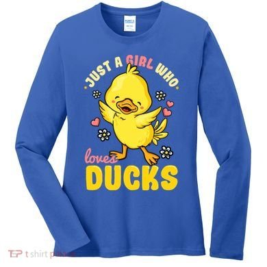 Ducks Rubber Duck Lovers Duck Lovers Gift For Girls Gift Women's Long Sleeve Shirt