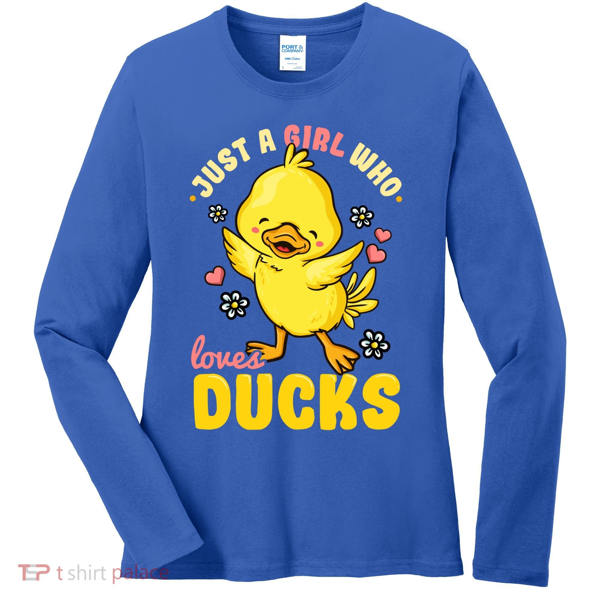 Ducks Rubber Duck Lovers Duck Lovers Gift For Girls Gift Women's Long Sleeve Shirt