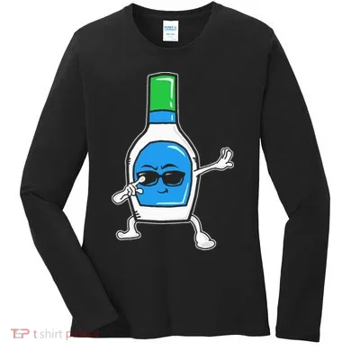 Dabbing Ranch Dressing Drawing Women's Long Sleeve Shirt