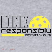 Dink Responsibly Don't Get Smashed Funny Pickleball Women's Racerback Cropped Tank thumb 2