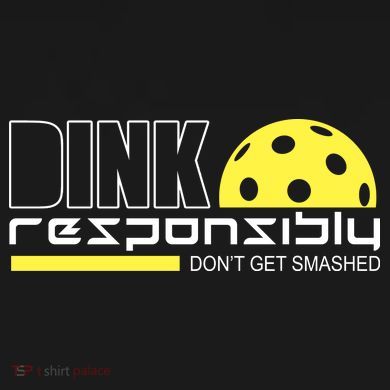 Dink Responsibly Don't Get Smashed Funny Pickleball Cropped Pullover Crew