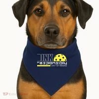 Dink Responsibly Don't Get Smashed Funny Pickleball USA-Made Doggie Bandana thumb 1