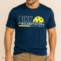 Dink Responsibly Don't Get Smashed Funny Pickleball Cooling Performance Crew T-Shirt thumb 2