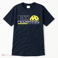 Dink Responsibly Don't Get Smashed Funny Pickleball Tall T-Shirt thumb 0