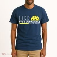Dink Responsibly Don't Get Smashed Funny Pickleball Tall T-Shirt thumb 2