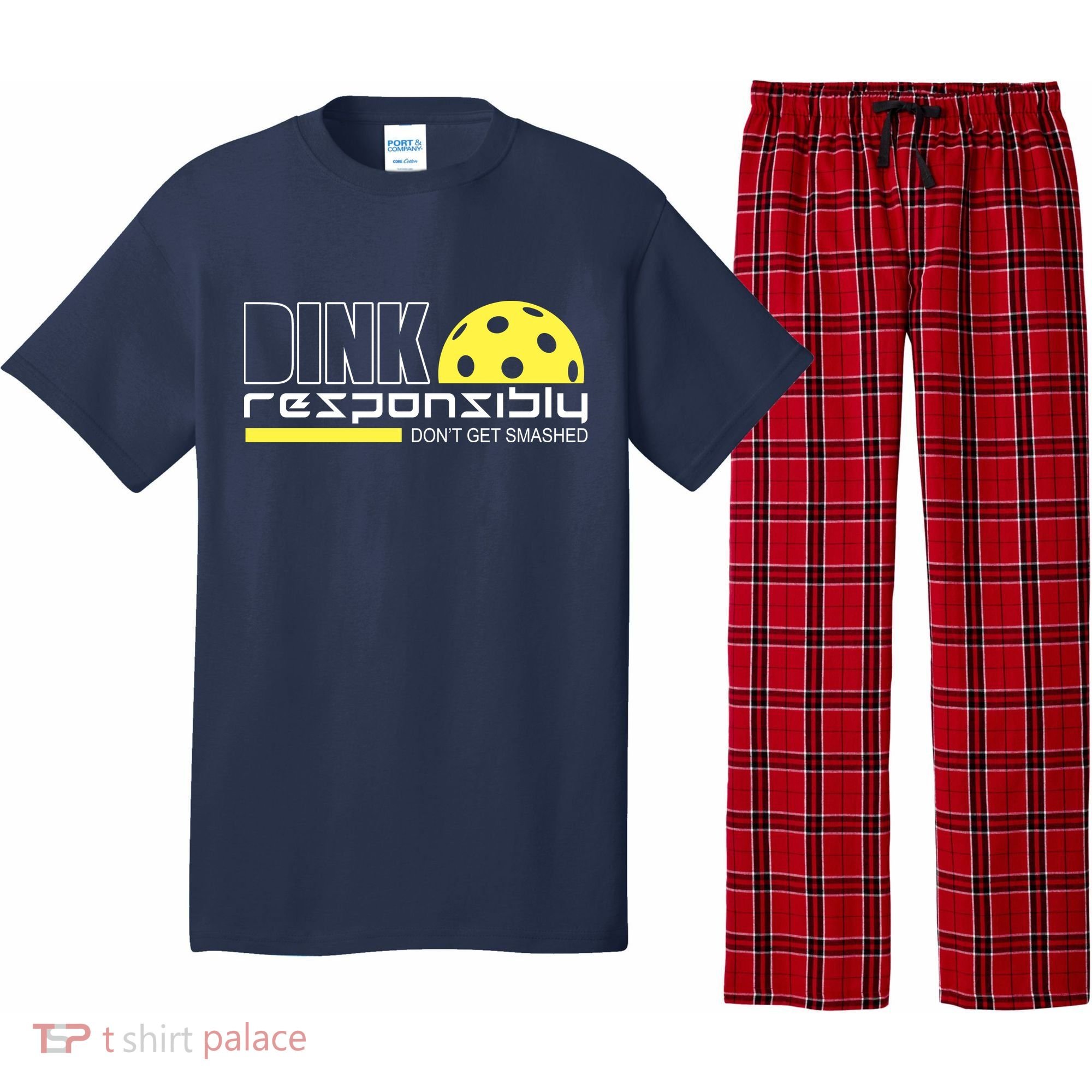 Dink Responsibly Don't Get Smashed Funny Pickleball Pajama Set