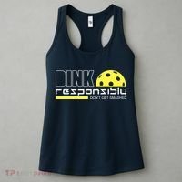 Dink Responsibly Don't Get Smashed Funny Pickleball Women's Tank Top thumb 3