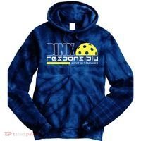 Dink Responsibly Don't Get Smashed Funny Pickleball Tie Dye Hoodie thumb 0