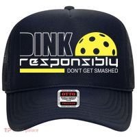 Dink Responsibly Don't Get Smashed Funny Pickleball Hat thumb 0