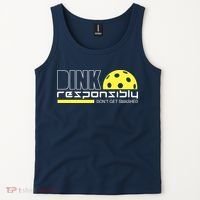 Dink Responsibly Don't Get Smashed Funny Pickleball Tank Top thumb 2