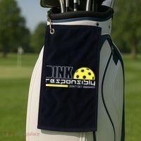 Dink Responsibly Don't Get Smashed Funny Pickleball Golf Towel thumb 2