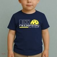 Dink Responsibly Don't Get Smashed Funny Pickleball Toddler T-Shirt thumb 2