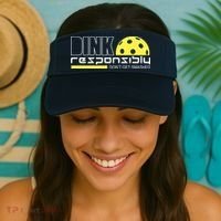 Dink Responsibly Don't Get Smashed Funny Pickleball Visor thumb 2