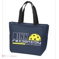 Dink Responsibly Don't Get Smashed Funny Pickleball Tote Bag thumb 3