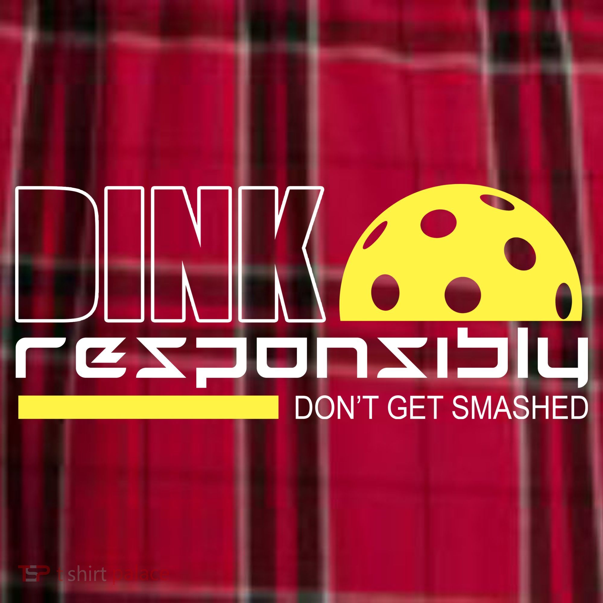 Dink Responsibly Don't Get Smashed Funny Pickleball Men's Flannel Plaid Pajama Pants