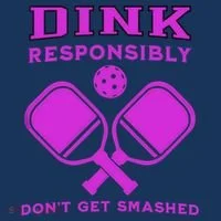 Dink Responsibly Don't Get Smashed Purple Pickleball Paddles Beanie thumb 2