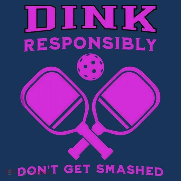 Dink Responsibly Don't Get Smashed Purple Pickleball Paddles Beanie